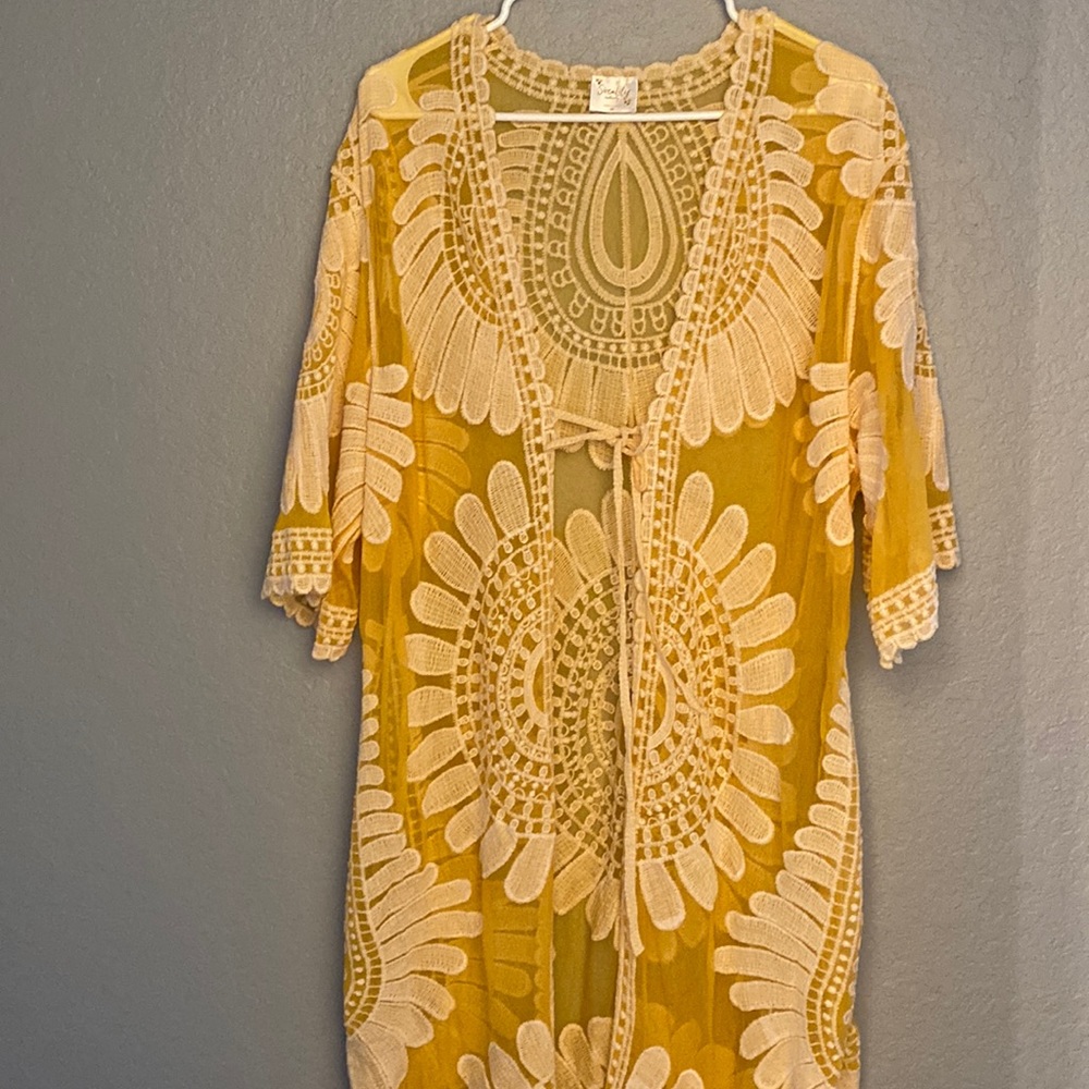 Maternity lace cover up